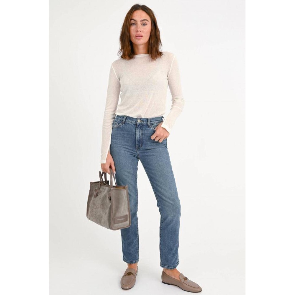 Current/Elliott C/E High Rise Straight Jeans Women's 26 Medium Wash